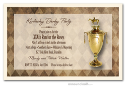 Kentucky Derby Trophy Party Invitations