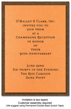 Corporate Gala Invitations Layers~Bronze/Orange
