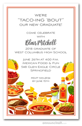 Fiesta Buffet Graduation Invitations