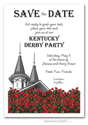 Kentucky Derby Party Invitations Noir Kentucky Derby Save the Date Cards