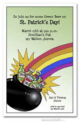 Pot of Beer St. Patrick's Day Invitations