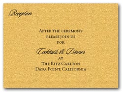 Shimmery Gold Info Cards