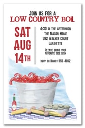 Seafood Table Dinner Party Invitations