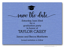 Grad Hat Save the Date Cards