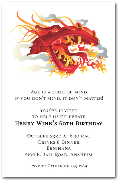 Asian Theme Party Invitations 89