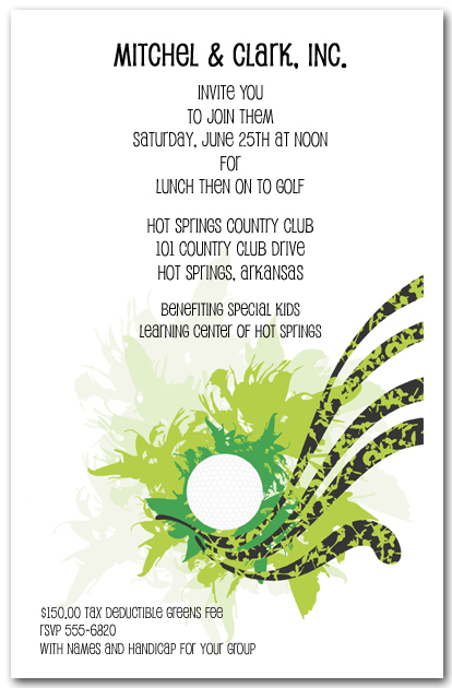 golf outing invitation template free inspirational kids golf