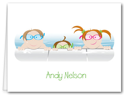 Note Cards: Kids in the Pool