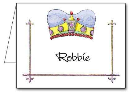 Note Cards: Crowned Blue