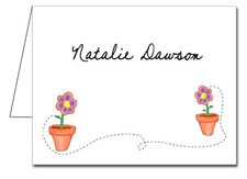 Baby Note Cards Note Cards: Flower Pots
