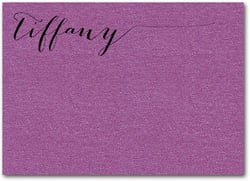 Shimmery Note Cards Shimmery Purple Flat Notes