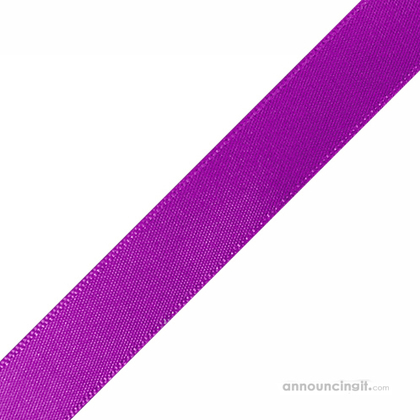 Pre-Cut Purple Ribbon 5/8" x 10"