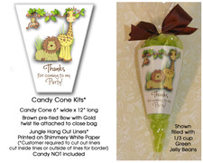 Candy Cones Party Favors Jungle Hangout Candy Cone Kit