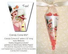 Candy Cones Party Favors Derby Elegance Candy Cone Kit