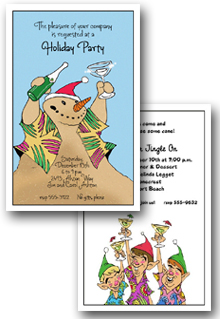 Tropical Holiday Invitations | Tropical Christmas Invitations