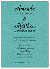 Classic Wedding Teal Shimmer