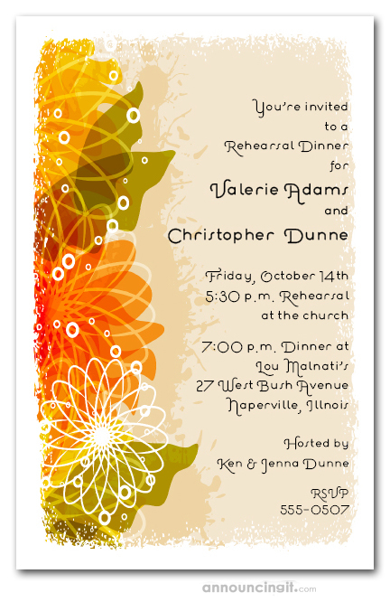 fall invitations party