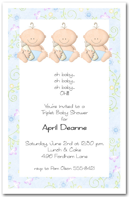 Babycakes Triplet Boy Baby