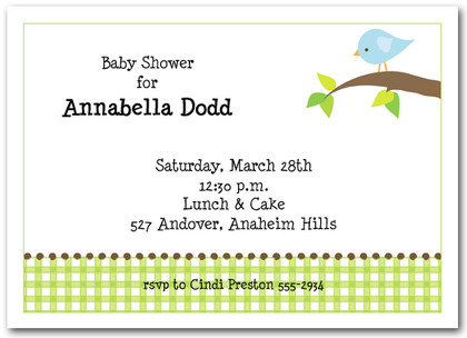 Blue Birdie Baby Shower