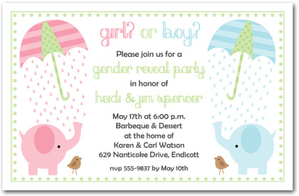 Elephant Gender Reveal