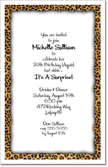 Leopard Trim Border