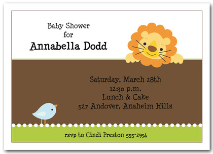 Lion & Bird Baby Shower