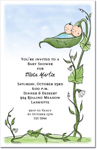 Twin Boys Peapod Baby Shower