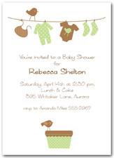 Baby Laundry Green Shower