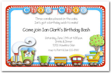 Baby Shower Invitations Choo Choo Train