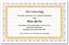 Dotted Little Girl Shower