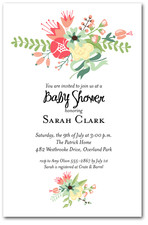 Flower Garden Baby Shower Invitations