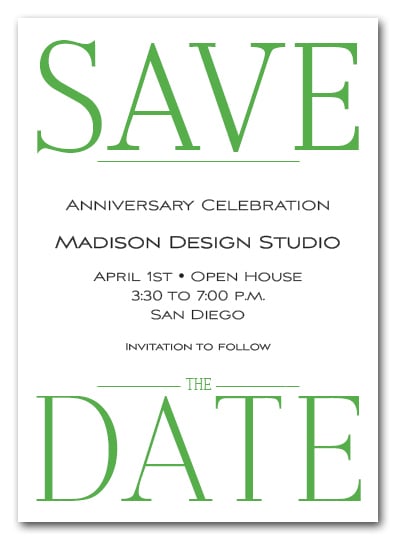 Bold Green Business Save the Date