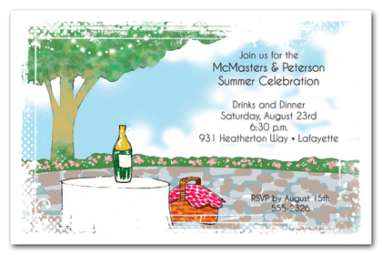 Party on the Patio Company Celebration Invitations