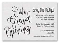 Business Grand Opening Invitations Store Grand Opening Announcements