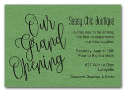 Green Sparkle Grand Opening