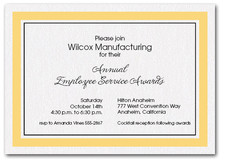 Goldenrod Bordered Business Invitations