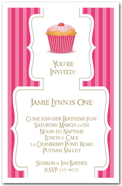 cupcake invitation