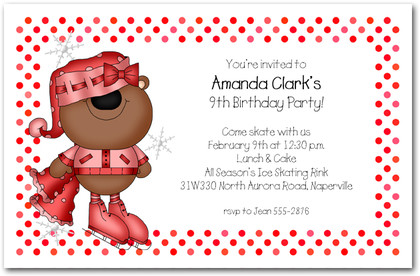 Girl Bear Ice Skating