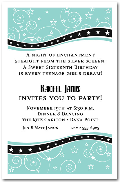 Sweet Sixteen Birthday Party Invitations