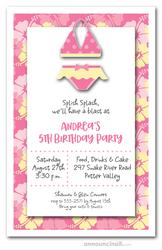 Hibiscus & Bikini Party Invitations
