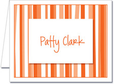 Note Cards: Mod Stripe Orange