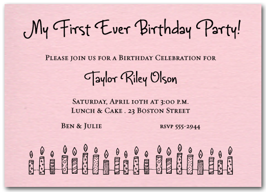 GIRLS PINK BIRTHDAY PARTY INVITATIONS KIDS CHILDRENS INVITES