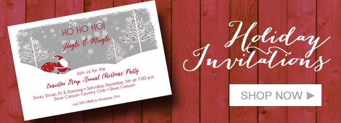 Holiday Invitations & Christmas Invitations