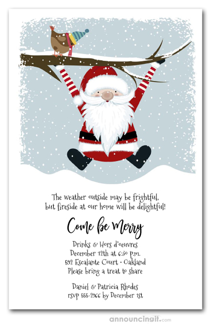 Santa's Coming Christmas Invitations