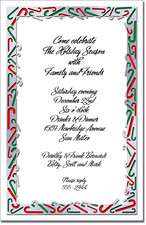 Candy Canes Holiday Invitations