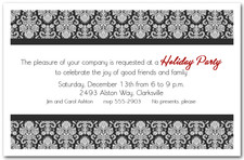 Black and White Enchanting Damask