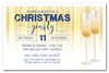 Champagne Glasses on Stars Holiday Invitations