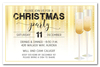 Champagne Glasses on Stars Holiday Invitations