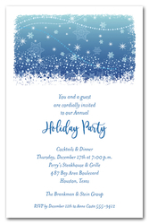Crystalline Snowflakes Holiday Invitations