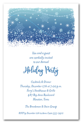Crystalline Snowflakes Holiday Invitations