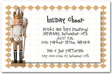 The Golden Nutcracker Holiday Invitations